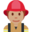 firefighter, medium skin tone